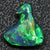 3.85 Cts Australian Black Solid Opal Carving Lightning Ridge Cmr