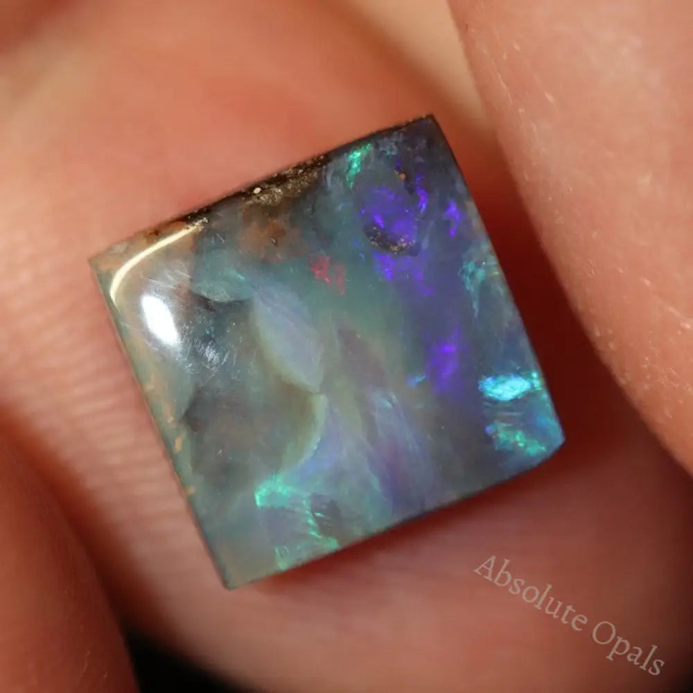 3.85 Cts Australian Boulder Opal Cut Loose Stone