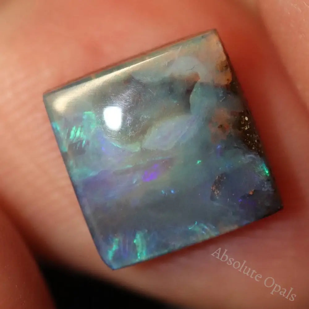 3.85 Cts Australian Boulder Opal Cut Loose Stone