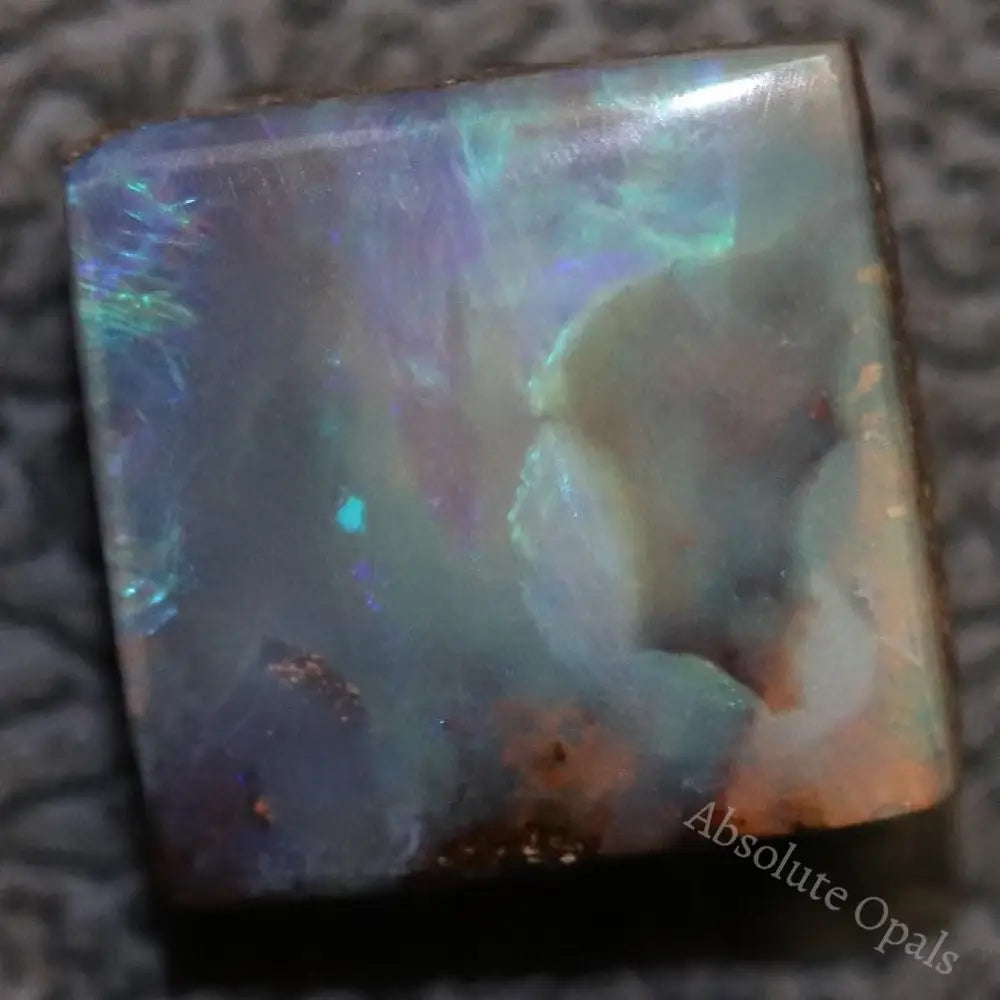 3.85 Cts Australian Boulder Opal Cut Loose Stone