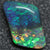 3.85 Cts Australian Solid Black Opal Lightning Ridge Semi