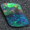 3.85 Cts Australian Solid Black Opal Lightning Ridge Semi