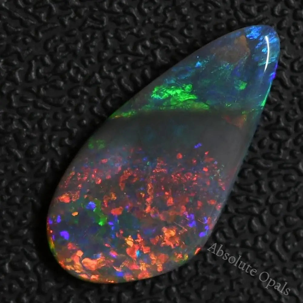 3.90 Cts Australian Opal Solid Gem Stone Lightning Ridge Black