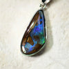 Australian Boulder Opal with Silver Pendant