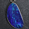 3.90 G Australian Doublet Opal With Silver Pendant: L 37.5 Mm Jewellery