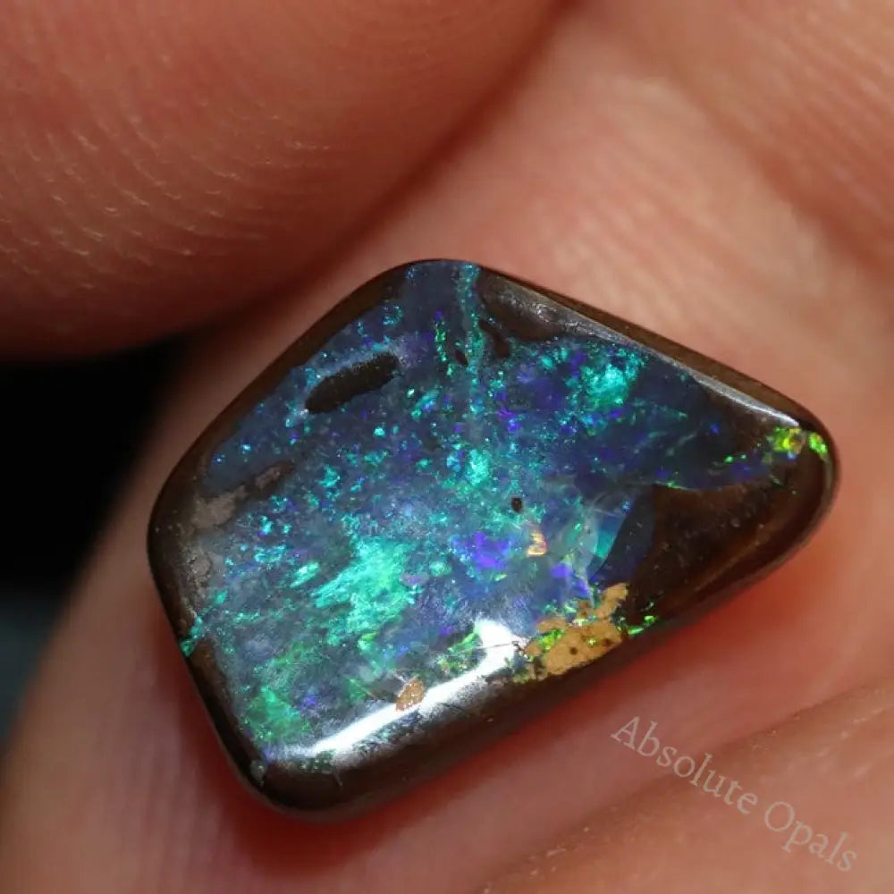 3.91 Cts Australian Boulder Opal Cut Loose Stone