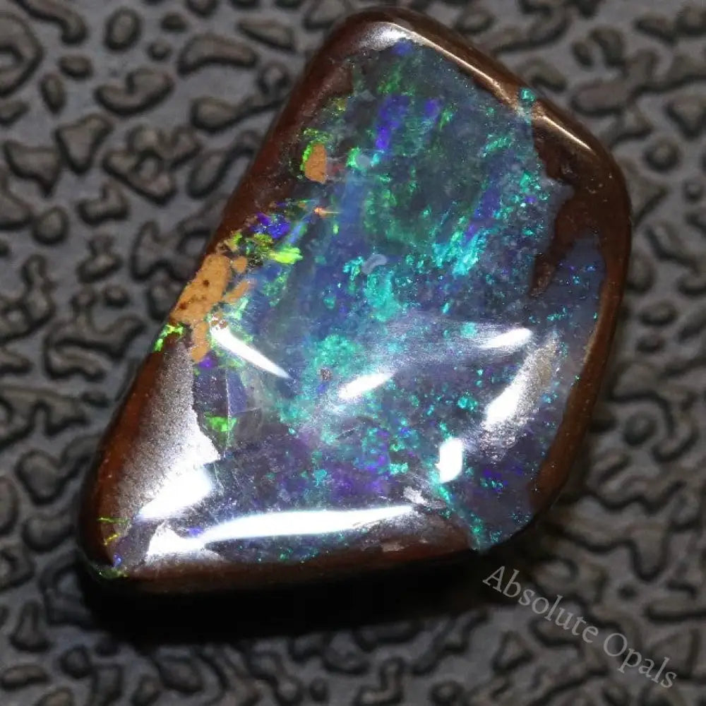 3.91 Cts Australian Boulder Opal Cut Loose Stone