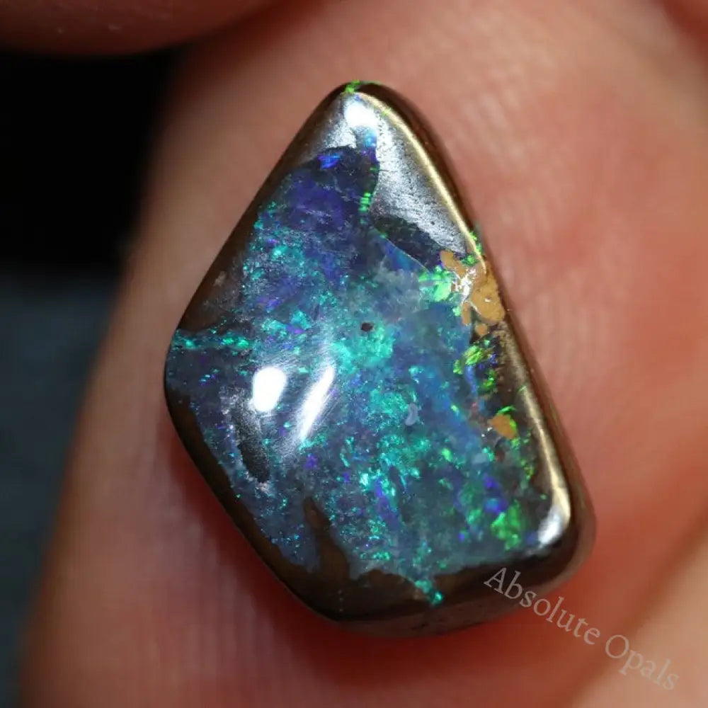 3.91 Cts Australian Boulder Opal Cut Loose Stone