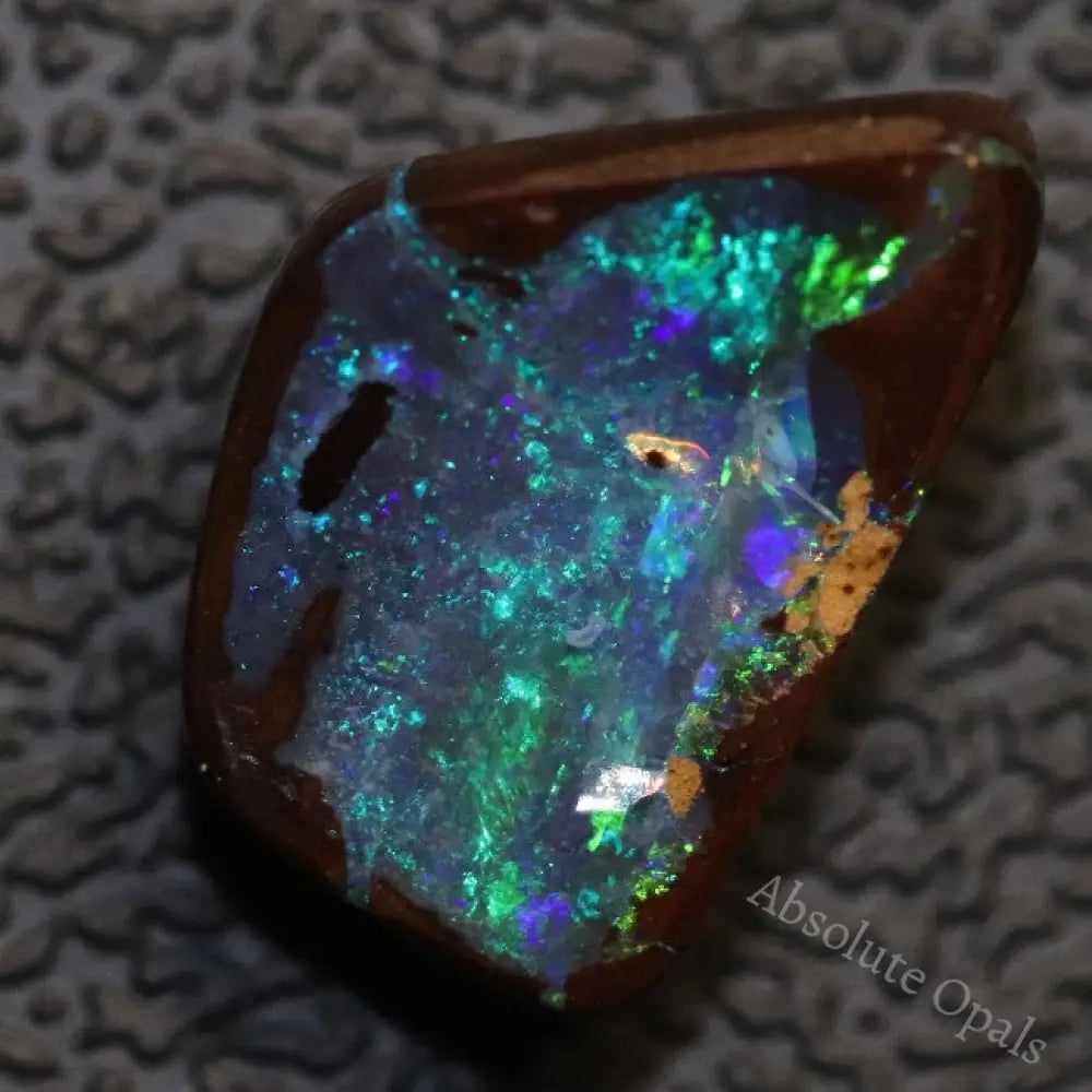 3.91 Cts Australian Boulder Opal Cut Loose Stone