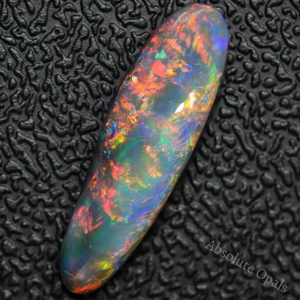 3.95 Cts Australian Solid Black Opal Gem Stone Lightning Ridge