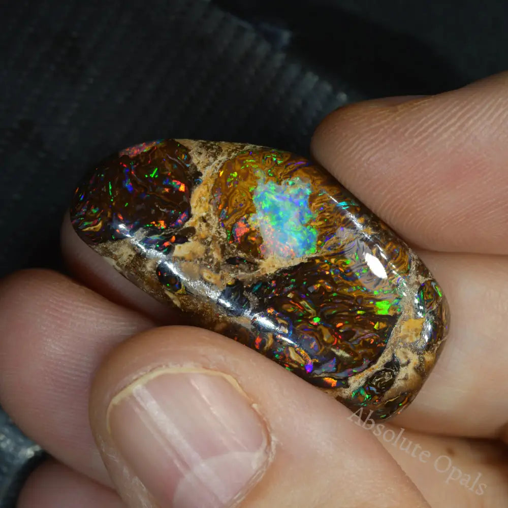 Australian Boulder Opal cabochon