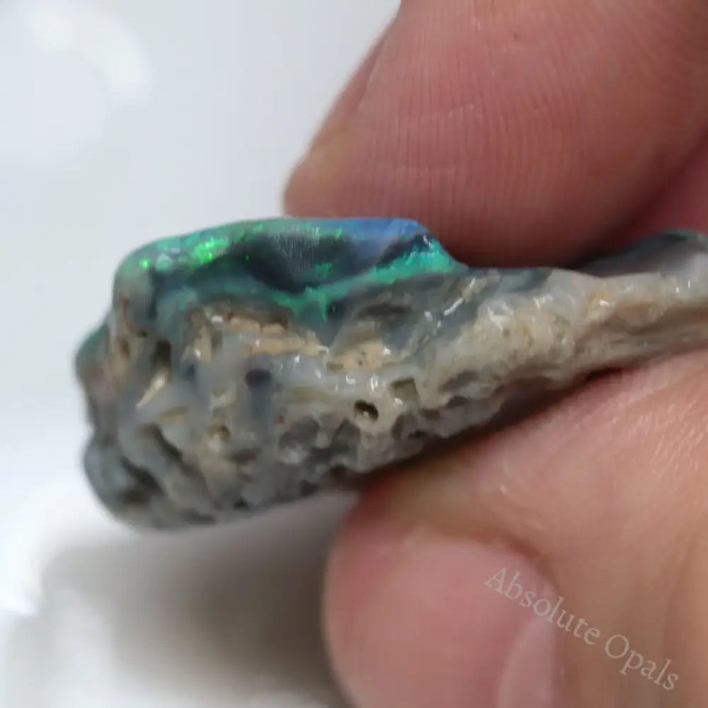 30.8 Cts Australian Rough Opal Single Lightning Ridge For Carving Cmr