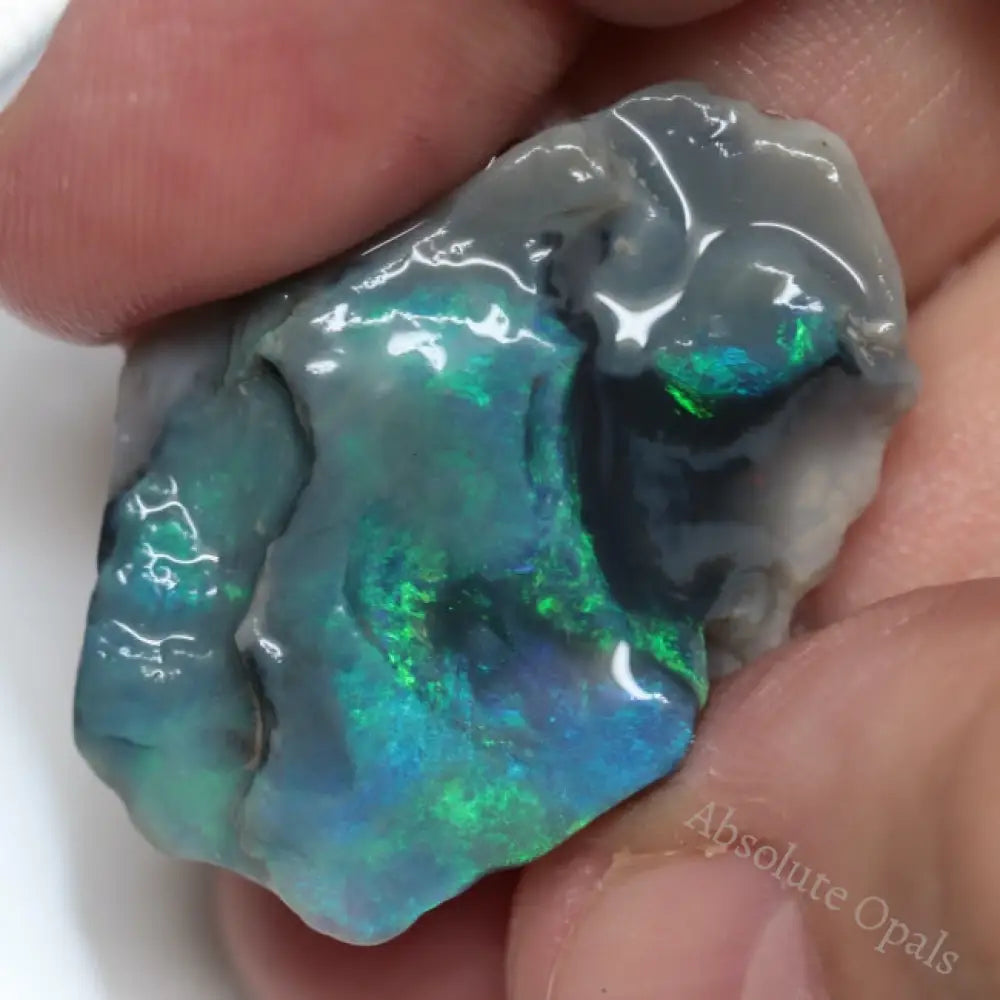 30.8 Cts Australian Rough Opal Single Lightning Ridge For Carving Cmr