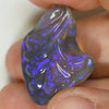 30.85 Cts Lightning Ridge Black Opal Australian Solid Carving