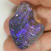 30.85 Cts Lightning Ridge Black Opal Australian Solid Carving