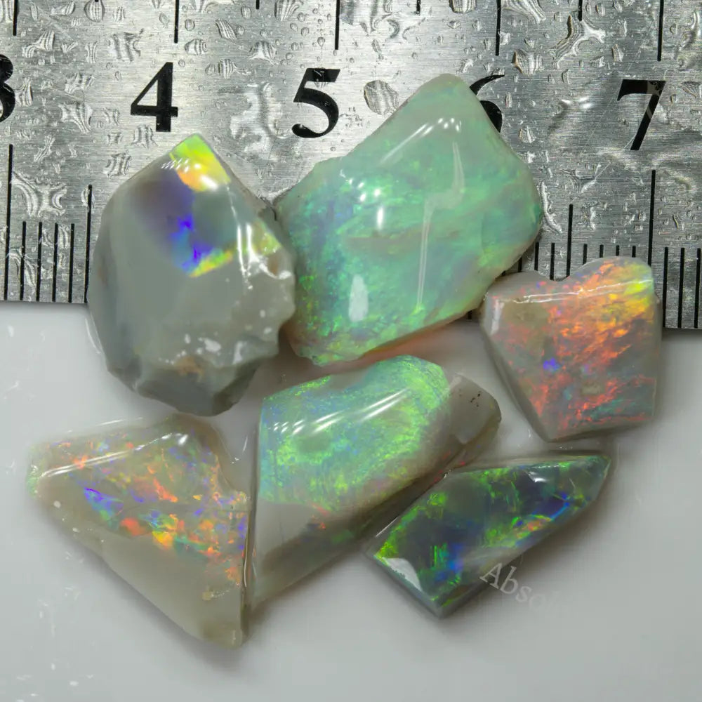 loose rough opal multicolour