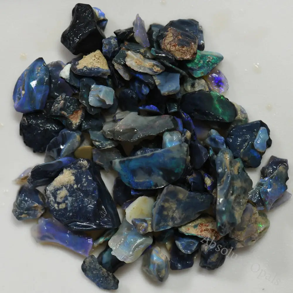 300 Cts Australian Rough Opal Parcel Lightning Ridge - Potch And Colour Cmr