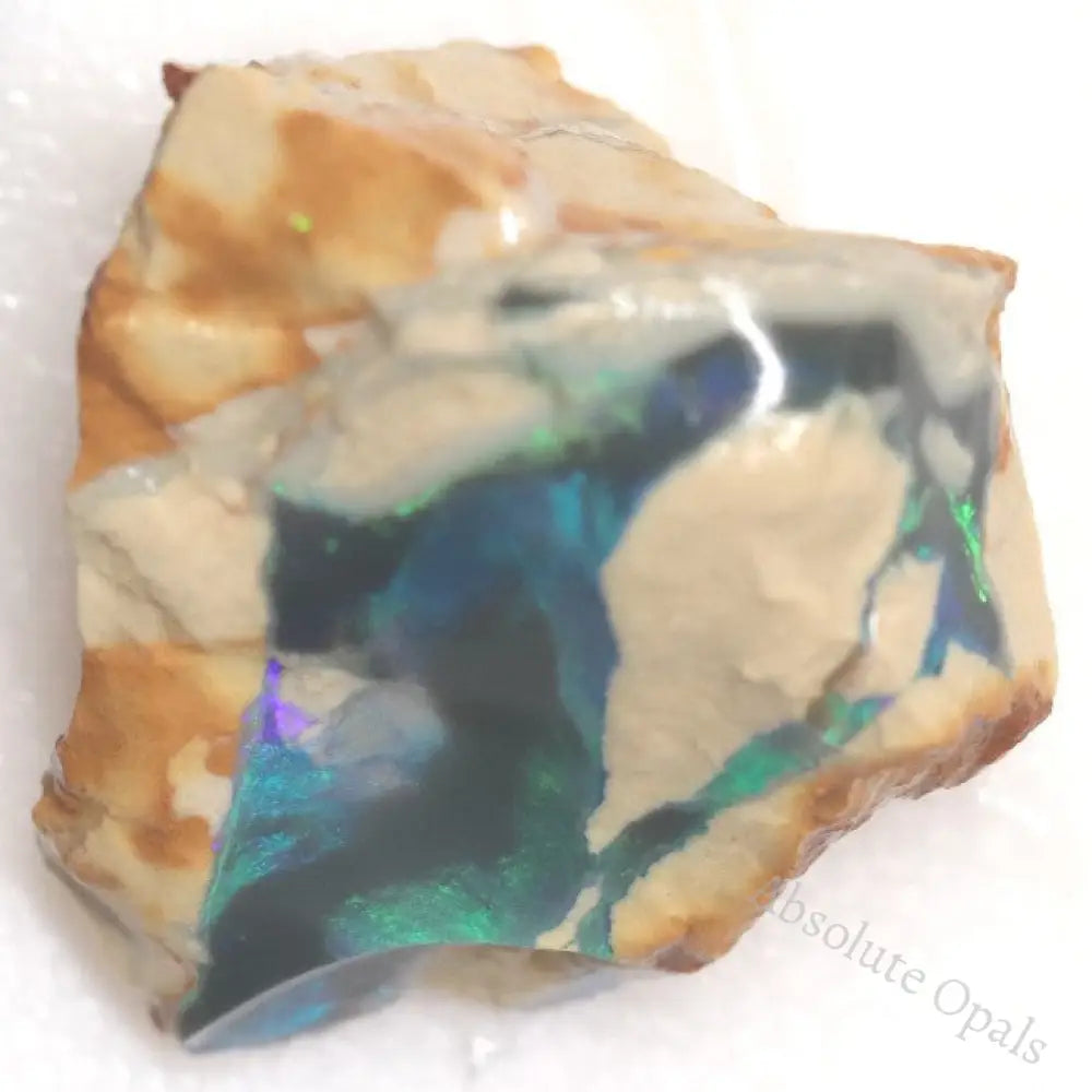 31.40 Cts Australian Lightning Ridge Black Opal Rough For Carving