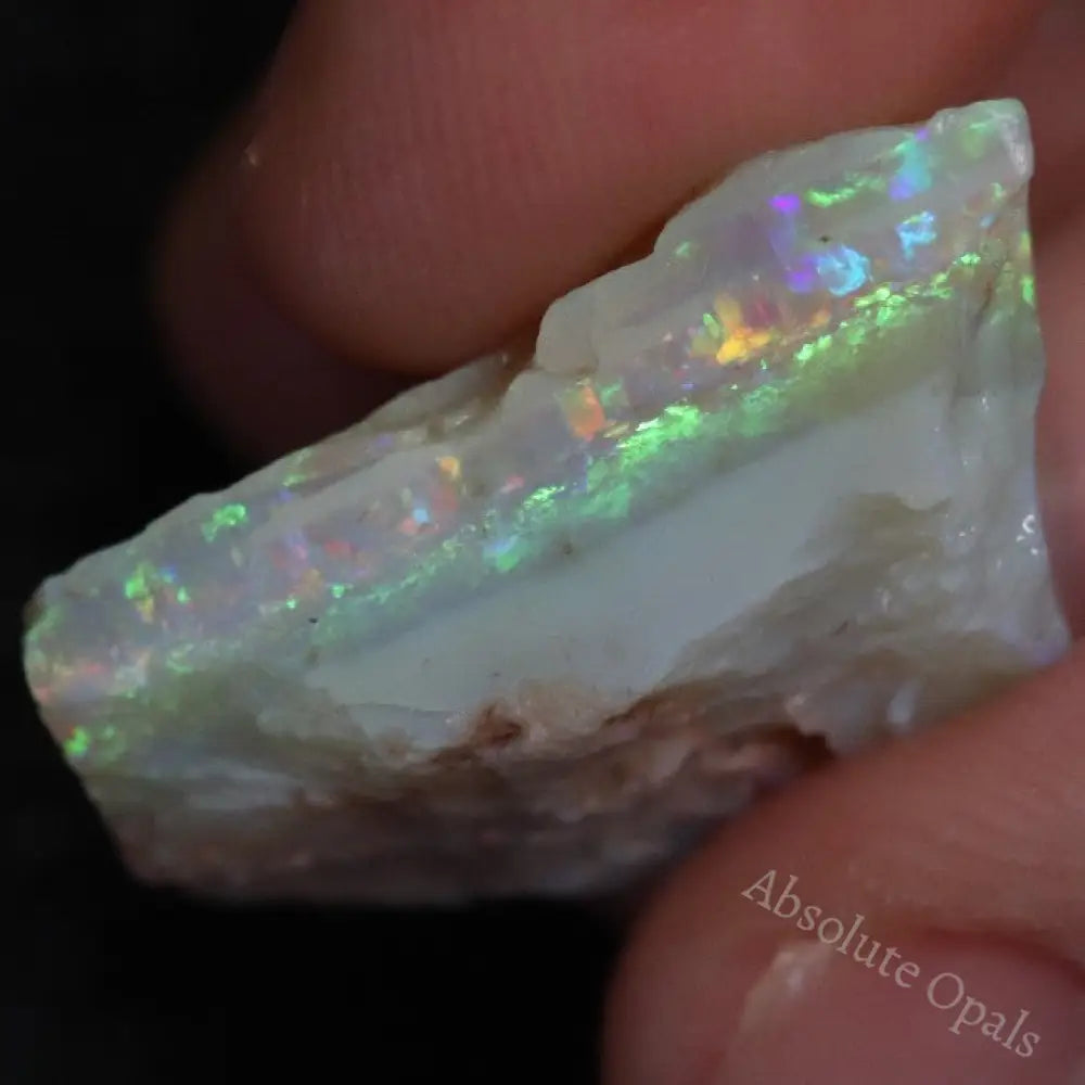 31.5 Cts Australian Semi-Black Opal Rough Gem Lightning Ridge