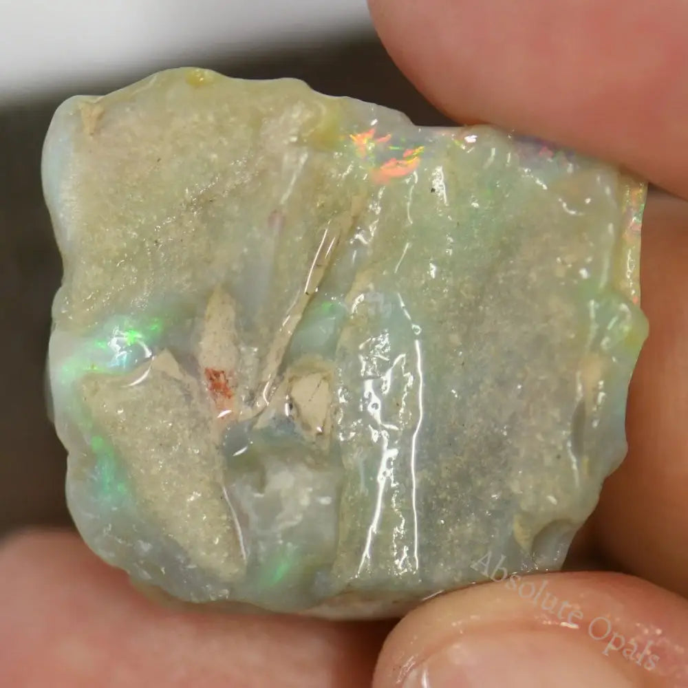 32.95 Cts Australian Rough Opal Lightning Ridge For Carving