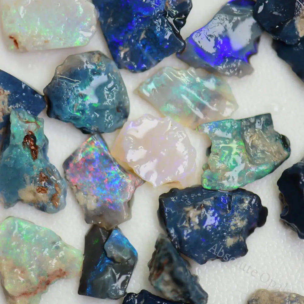 Australian Rough Opal Parcel, Lightning Ridge - Potch and Colour