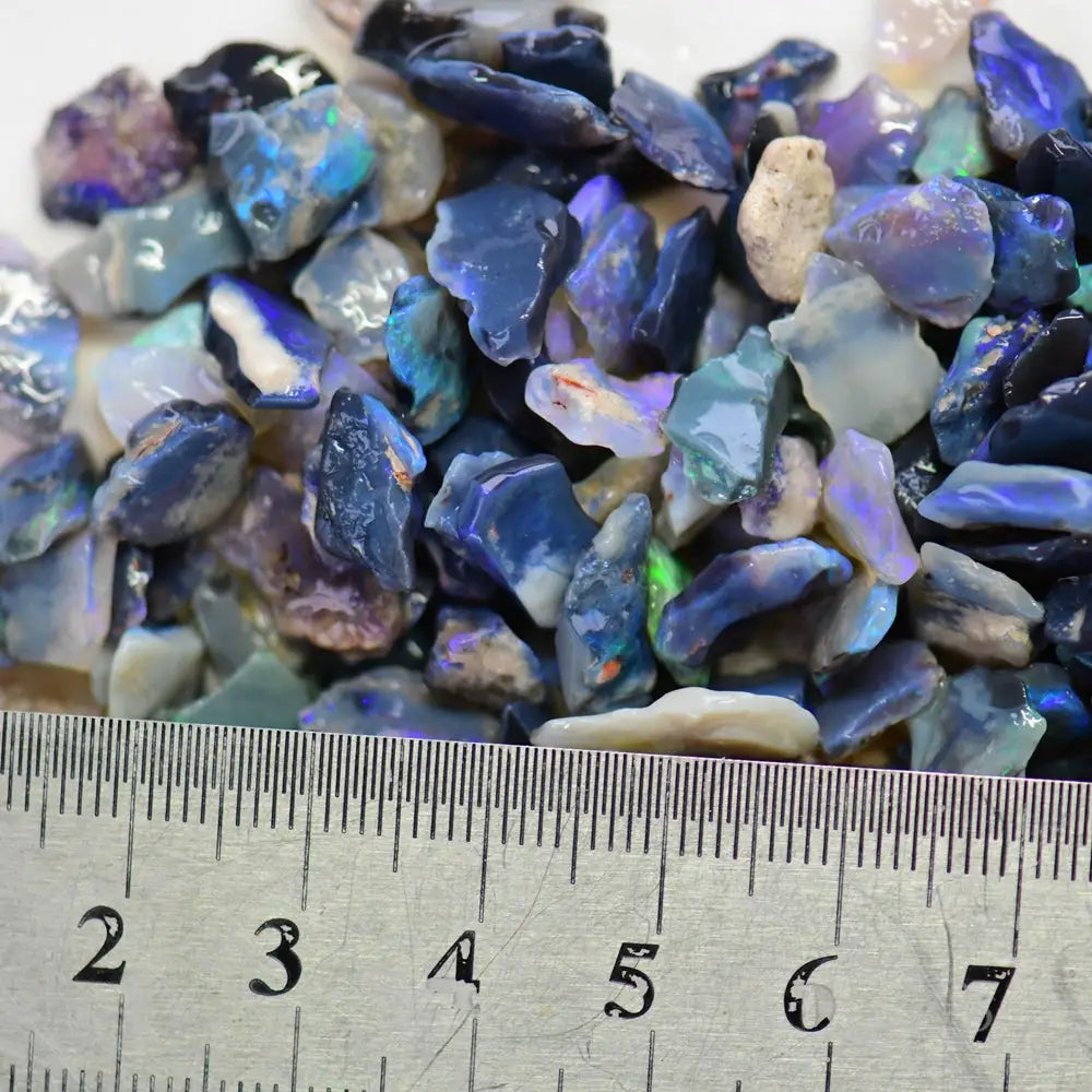 black raw opal