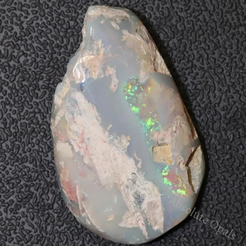 33.15 Cts Australian Semi-Black Opal Rough Lightning Ridge Polished Specimen