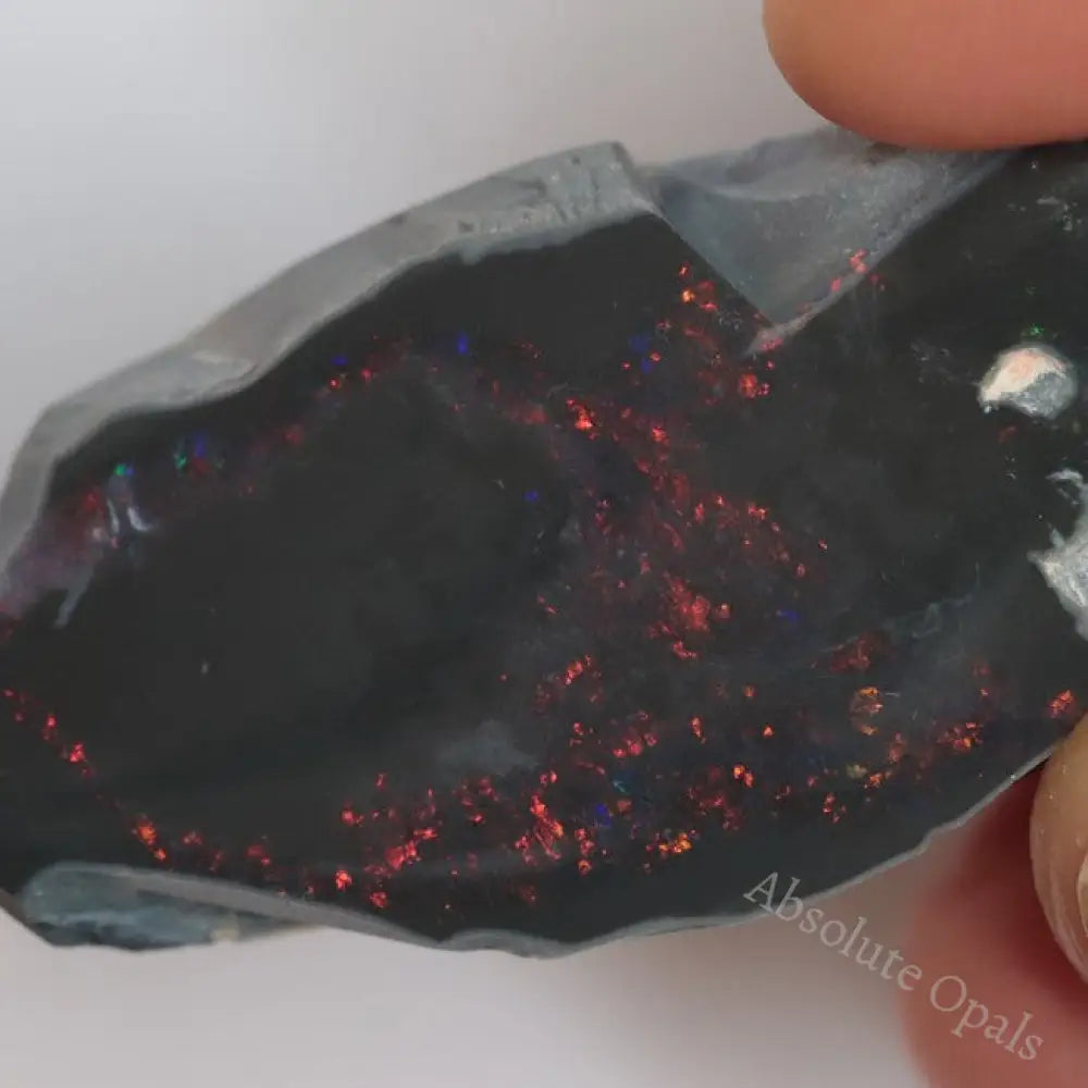 34.45 Cts Australian Black Opal Rough Lightning Ridge Polished Specimen