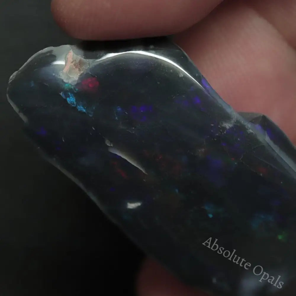 34.45 Cts Australian Black Opal Rough Lightning Ridge Polished Specimen