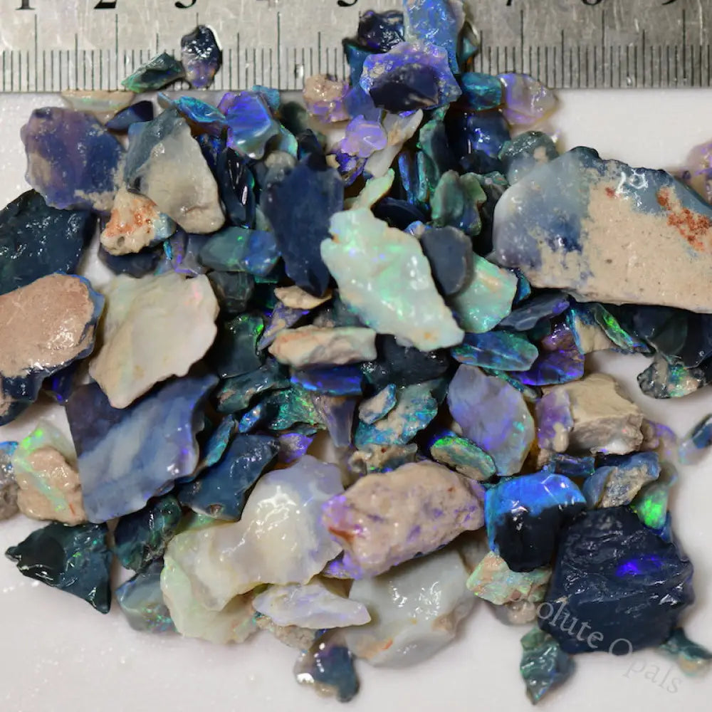 340.0 Cts Australian Rough Black Opal Parcel Lightning Ridge Cmr1