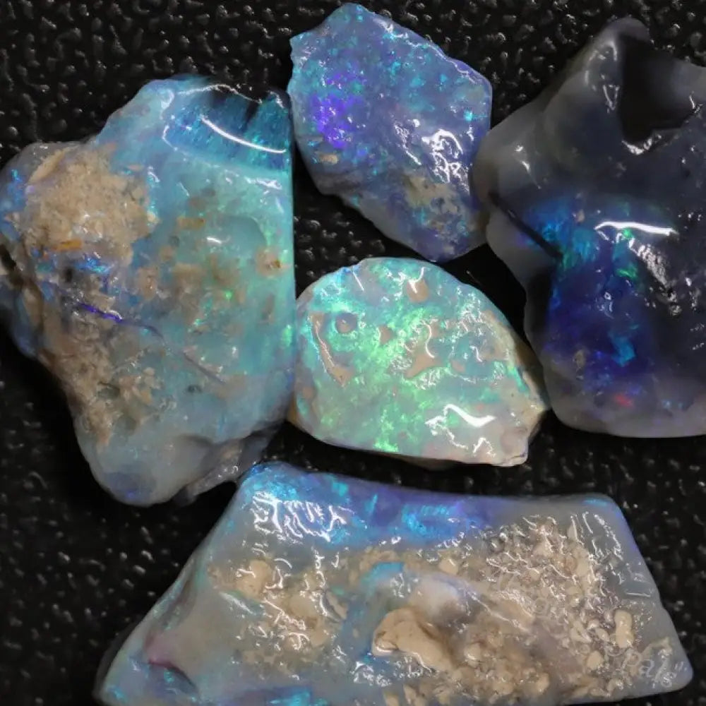 Australian Solid Semi Black Opal Rough Parcel, Lightning Ridge Stones