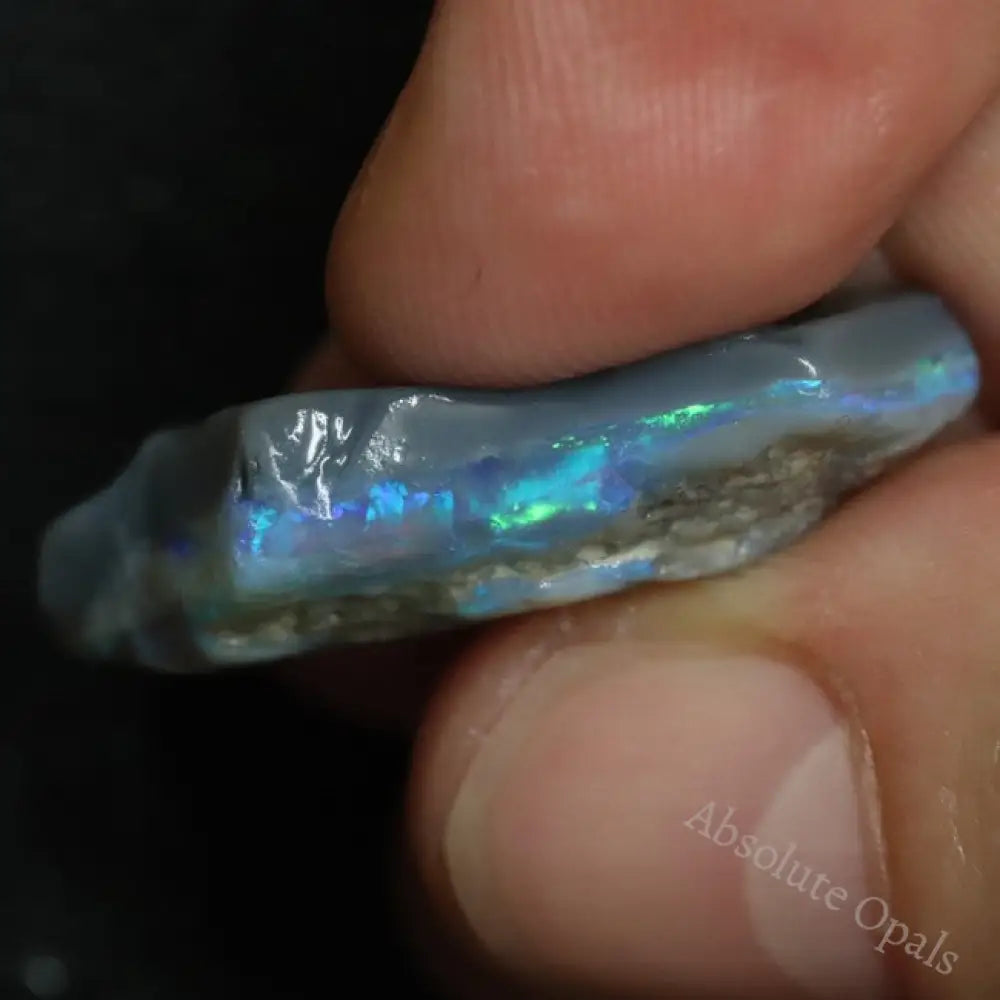 35.25 Cts Australian Solid Black Opal Rough Parcel Lightning Ridge Stones