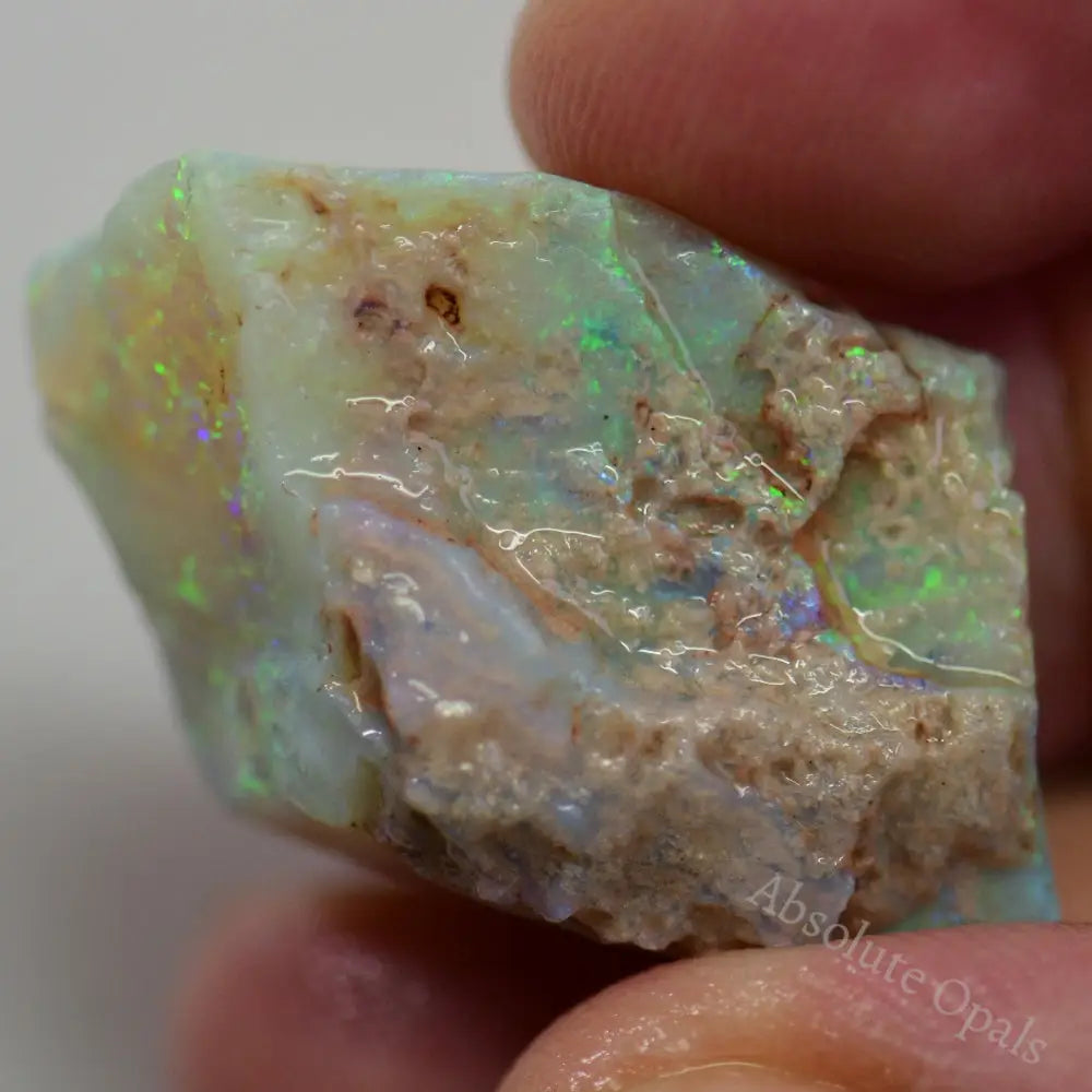 35.7 Cts Australian Rough Opal Lightning Ridge Single