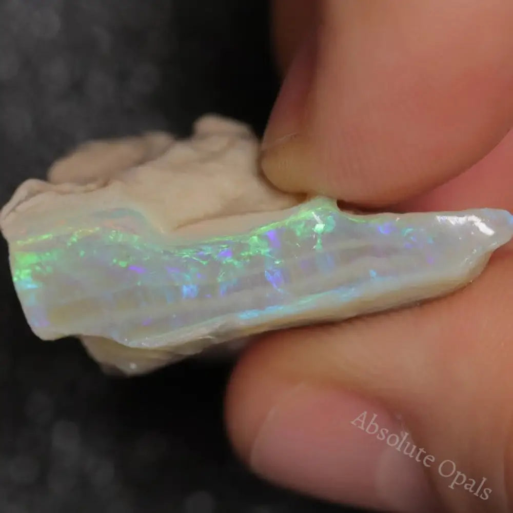 36.0 Cts Australian Semi Black Opal Rough Lightning Ridge