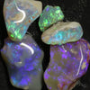 36.0 Cts Australian Solid Semi Black Opal Rough Parcel Lightning Ridge Stones