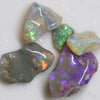 36.0 Cts Australian Solid Semi Black Opal Rough Parcel Lightning Ridge Stones