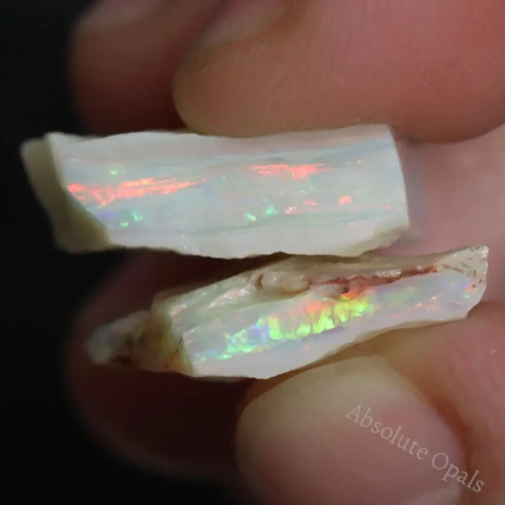 36.35 Cts Australian Solid Semi Black Opal Rough Parcel Lightning Ridge Stones