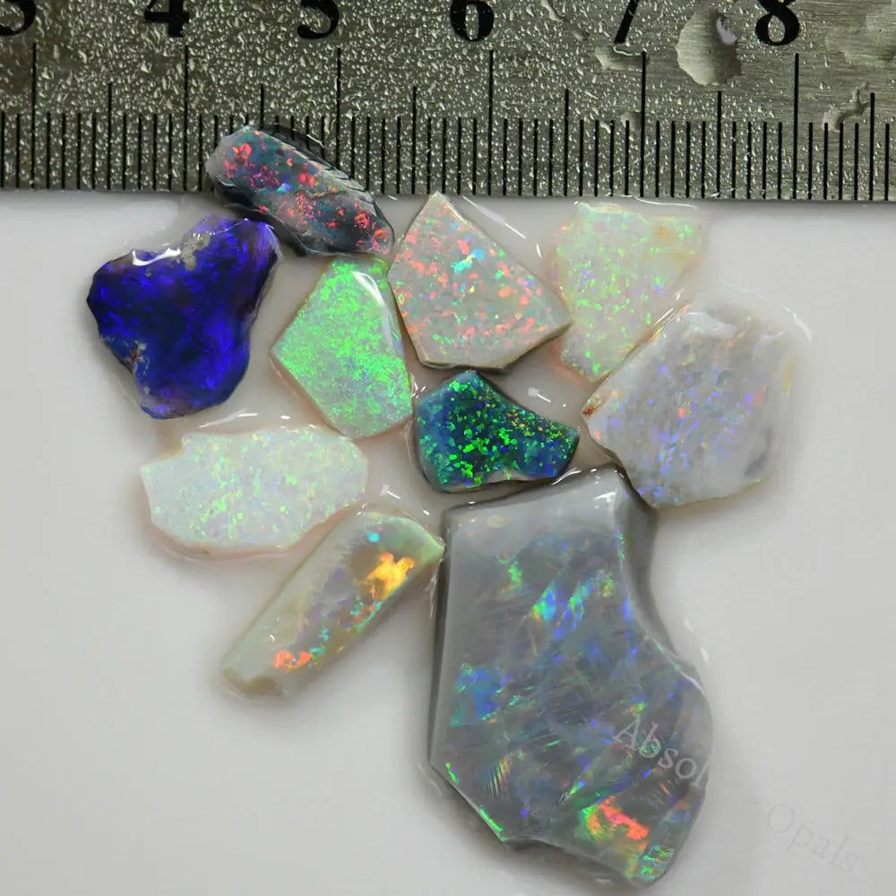 36 Cts Australian Opal Rough Parcel Rubs Lightning Ridge