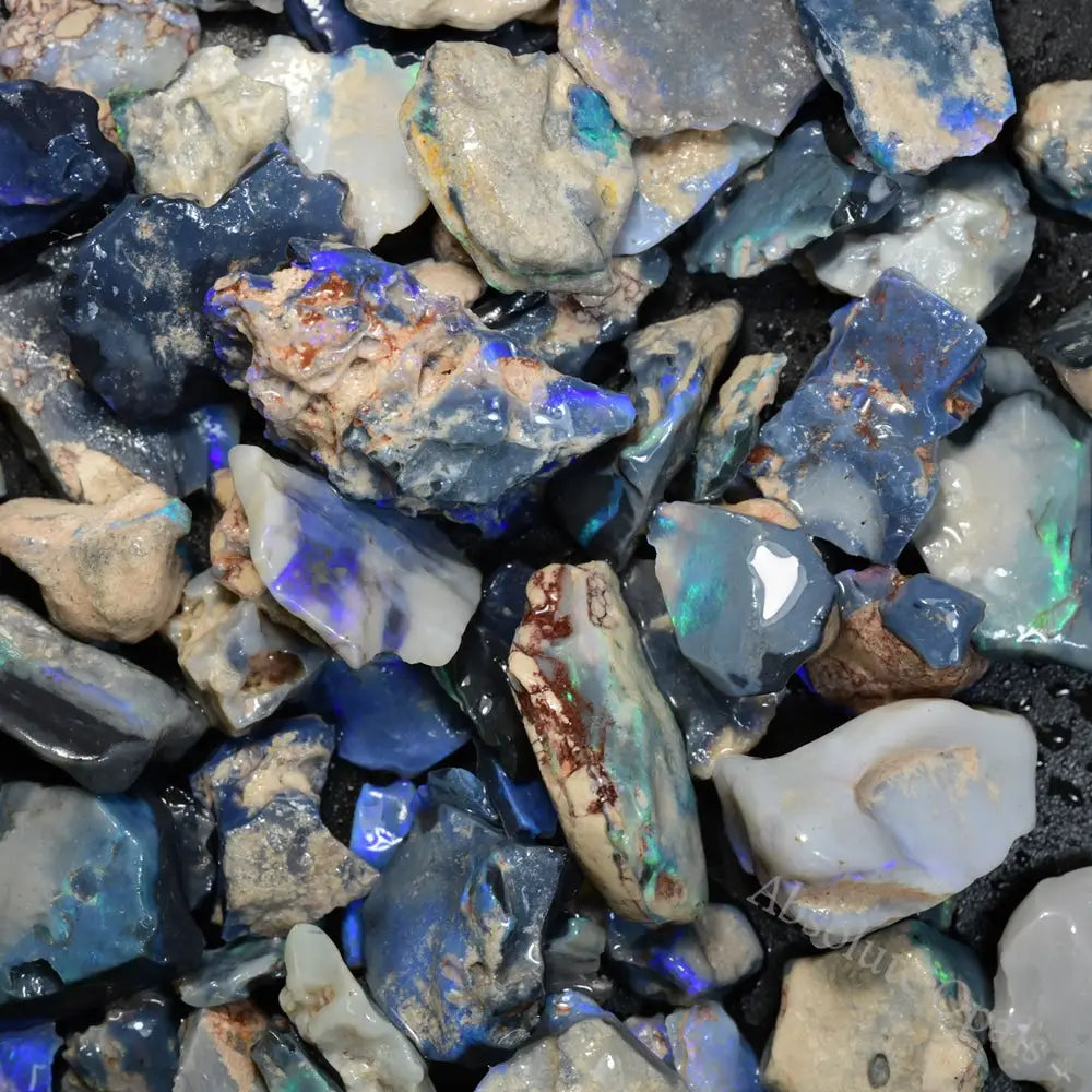 black rough opal 