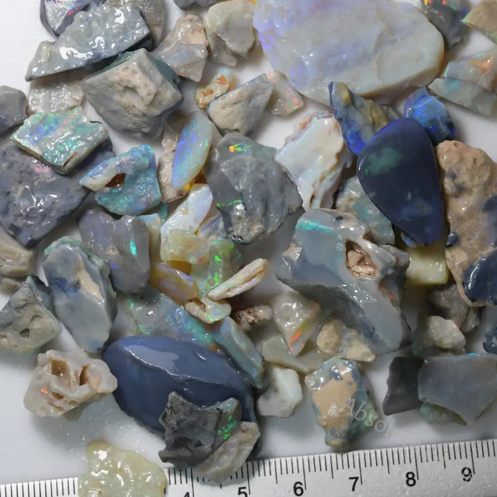 377 cts Rough Opal Parcel Lightning Ridge -Potch and Colour