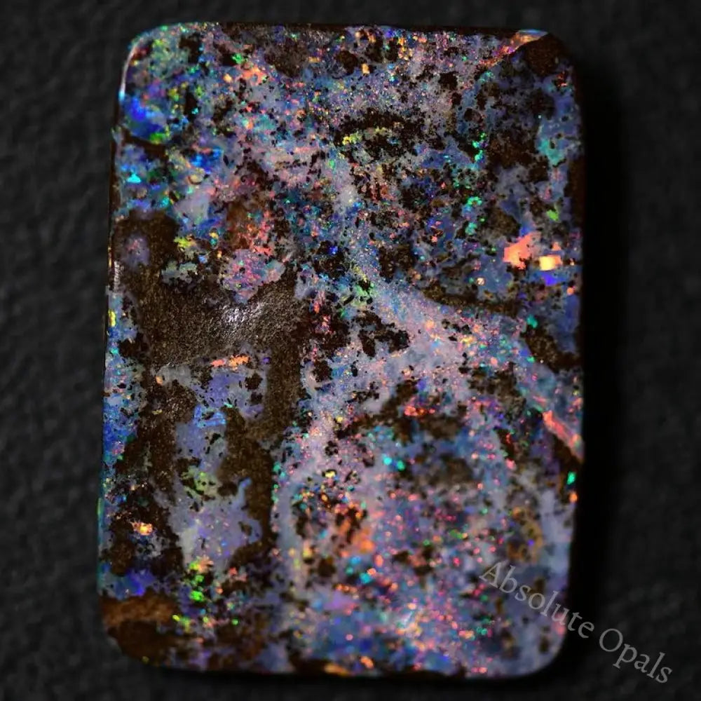 38.2 Cts Australian Boulder Opal Cut Stone