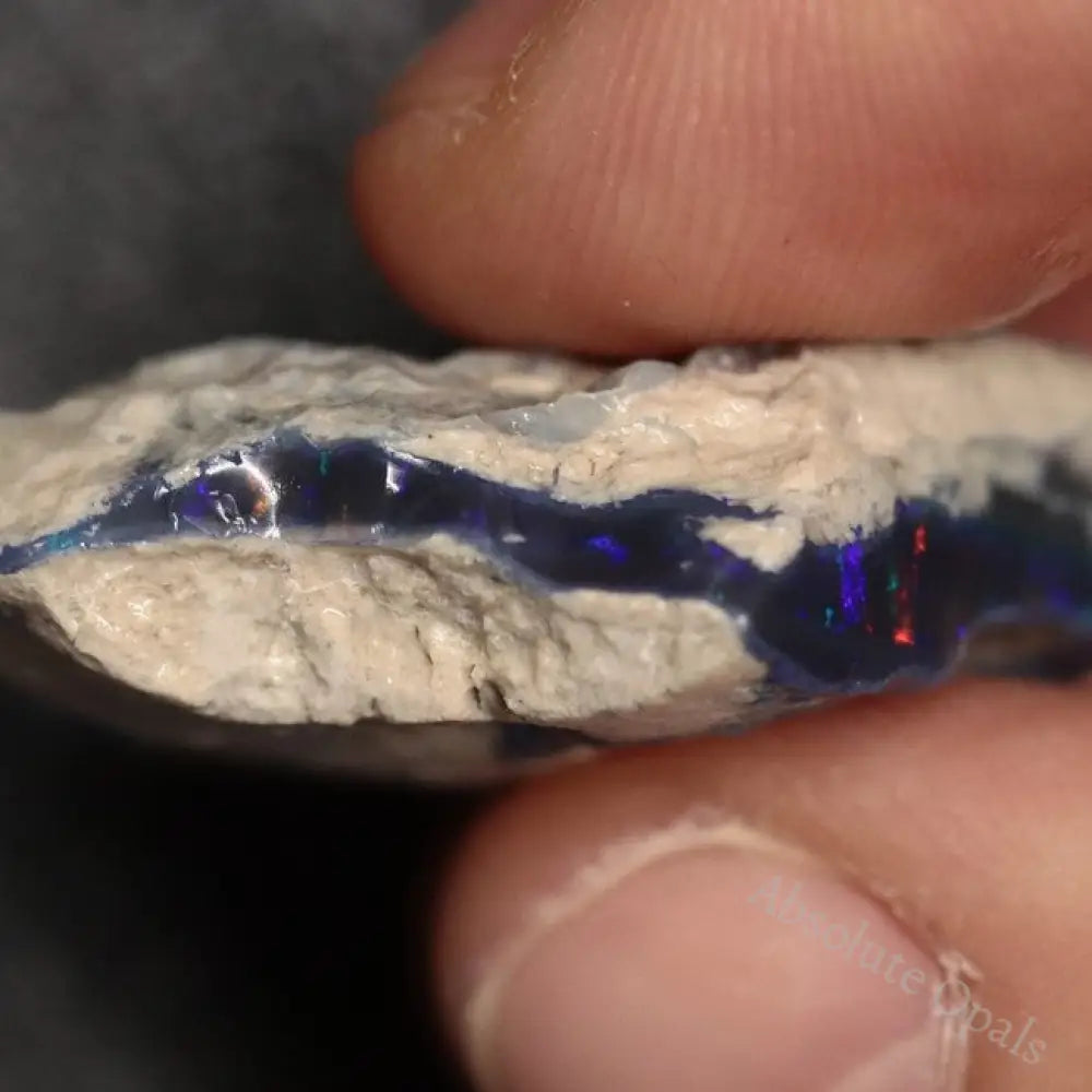 38.80 Cts Australian Lightning Ridge Black Opal Rough For Carving