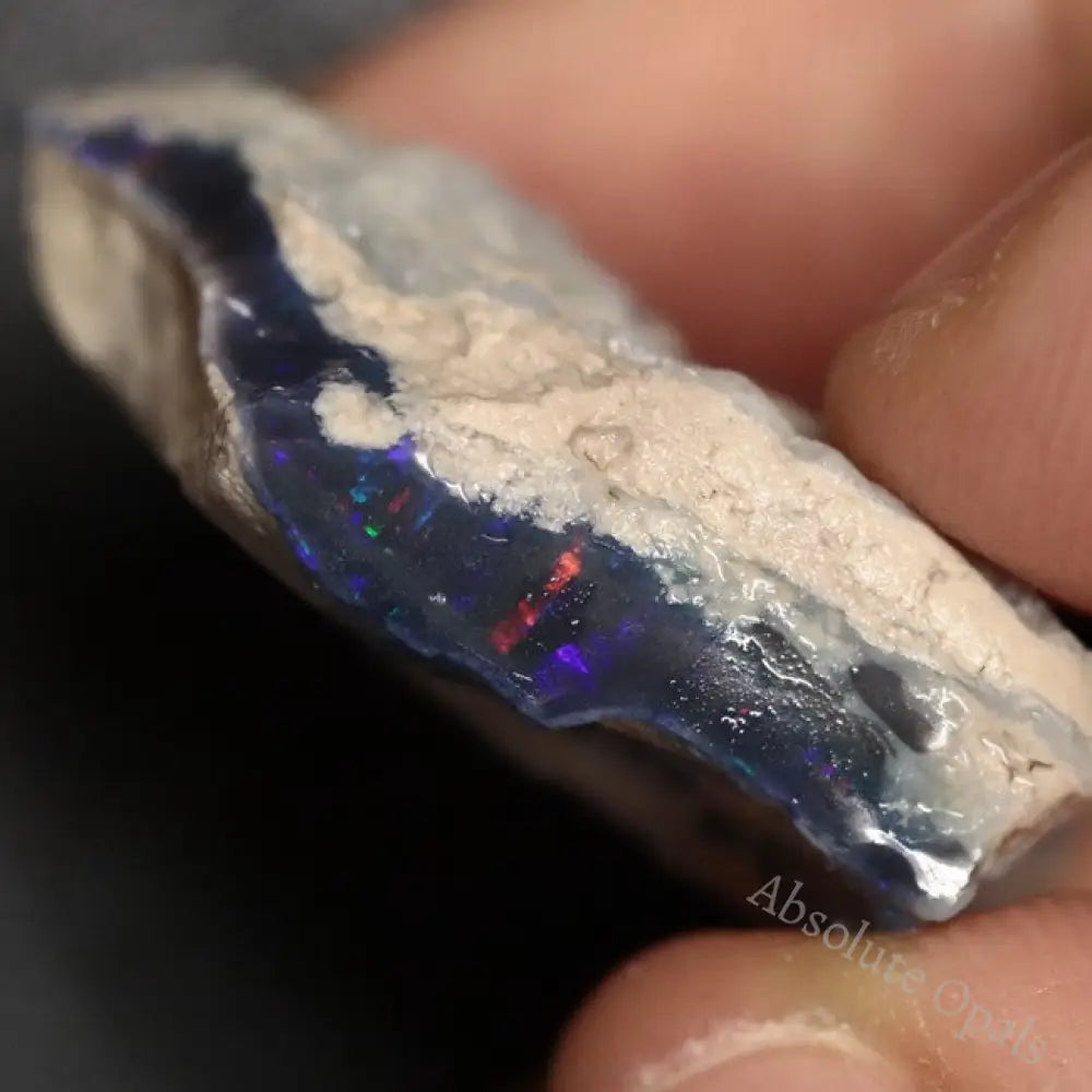 38.80 Cts Australian Lightning Ridge Black Opal Rough For Carving