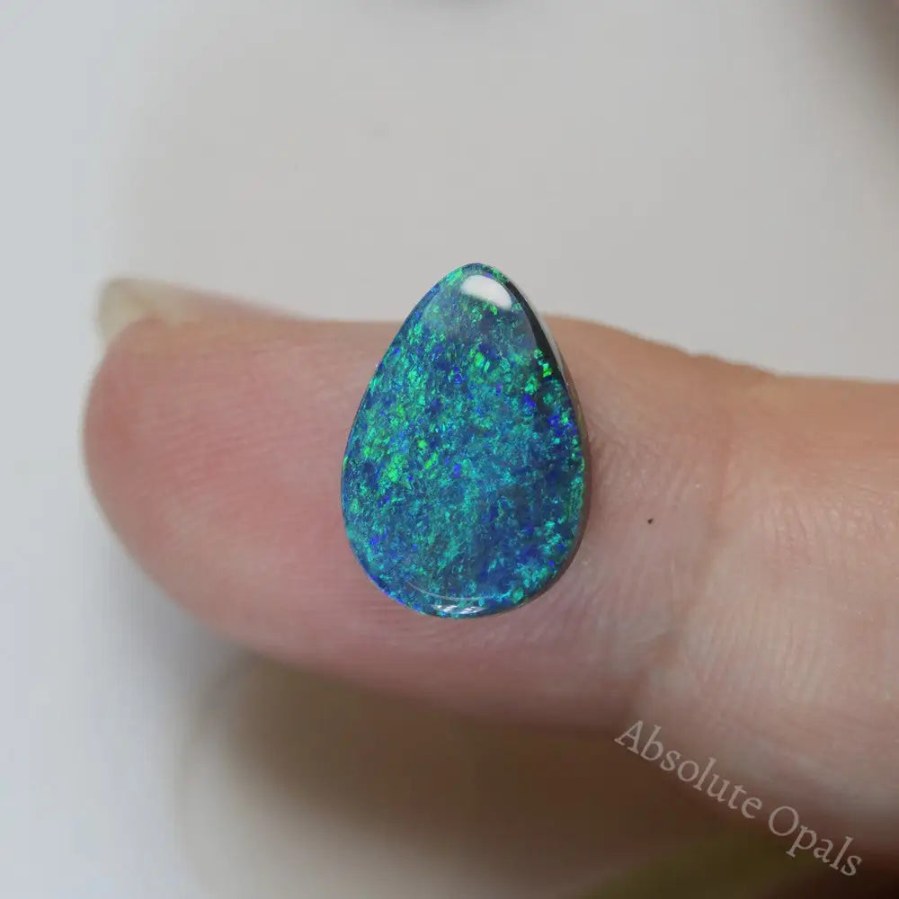 4.00 cts Australian Black Opal Solid Lightning Ridge CMR