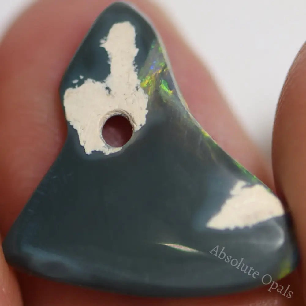 4.04 Cts Australian Solid Opal Carving Lightning Ridge Cmr Black