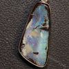 4.09 G Australian Boulder Opal With Silver Pendant: L 34.4 Mm Jewellery