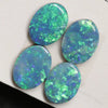 4.1 Cts Australian Opal Doublet Stone Cabochon 4Pcs