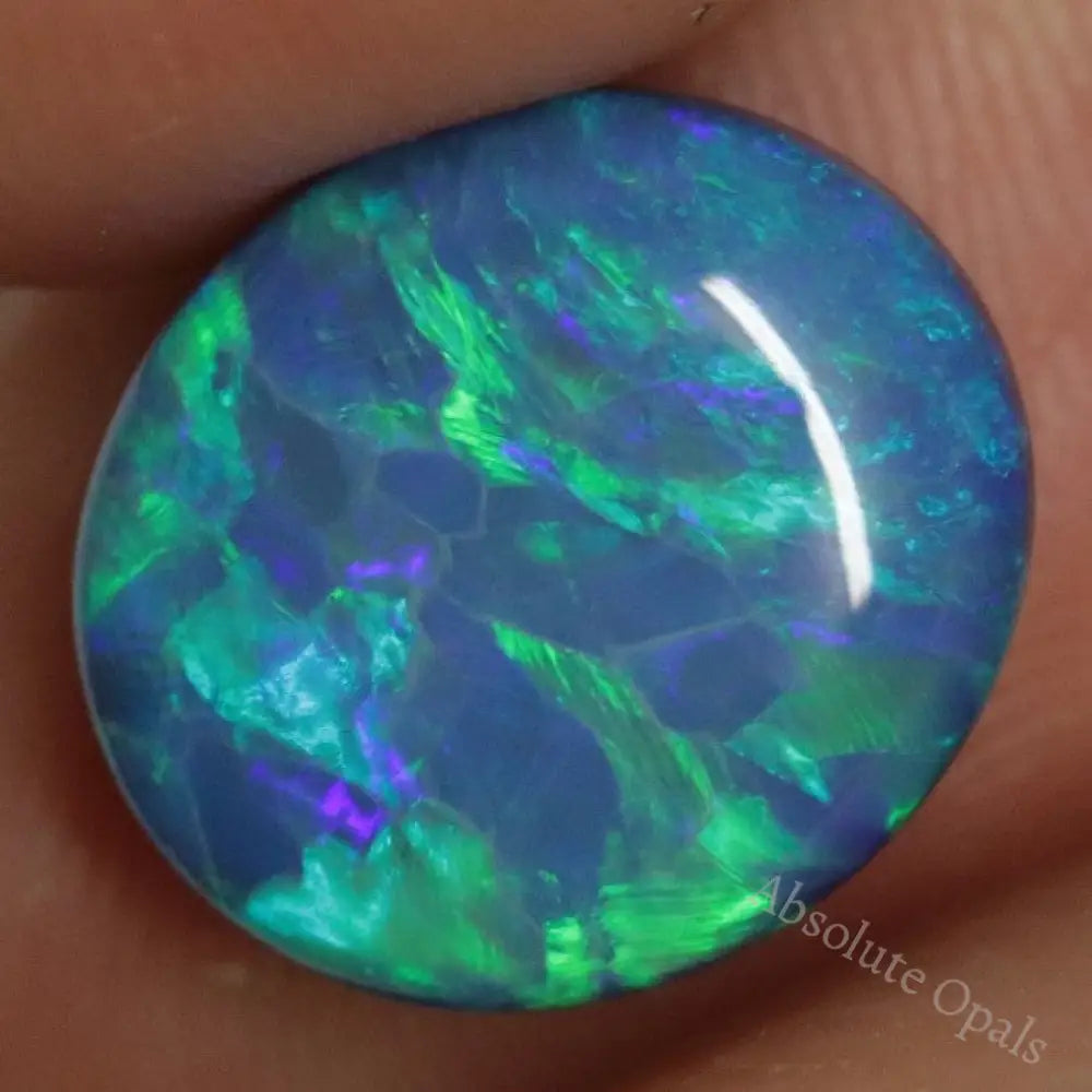 4.10 Cts Australian Opal Doublet Stone Cabochon Lightning Ridge