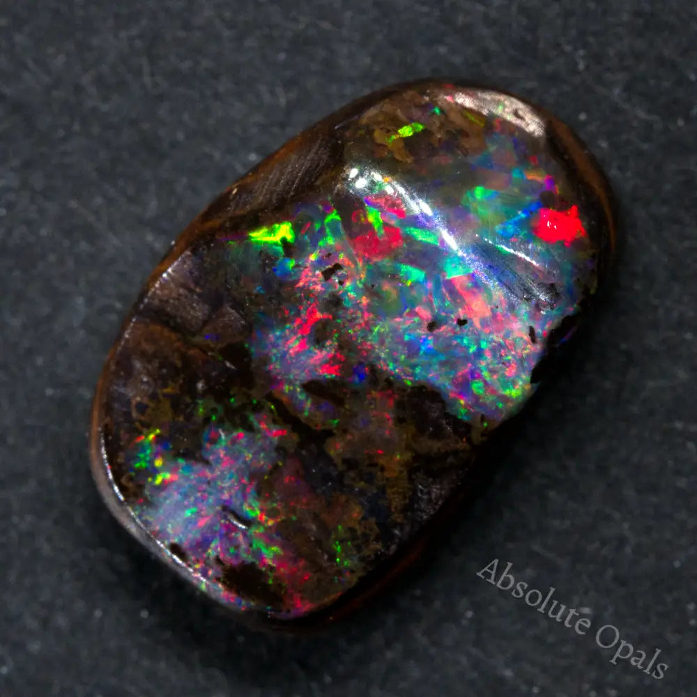 Video ! - Australian Boulder Opal - 24 x 13 x factory 7 mm - Opal - Untreated Opal - Designer - Gemstone Supplies - AS262