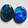4.24 Cts Australian Opal Doublet Stone Cabochon 2Pcs 9X7